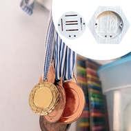 [yiodusi] Medal Display Rack Wall Mount Medal Rack Wooden Hexagon Award Storage Medal Organizer Hone
