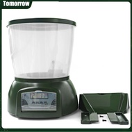 TOM Automatic Pond Fish Feeder Fish Food Dispenser Digital Aquarium Timer Feeder with LCD