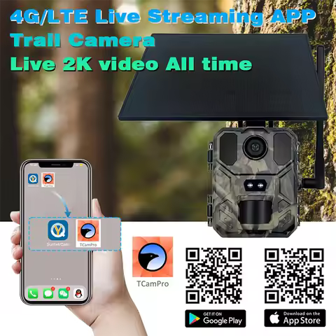 4K Mini900Pro 4G Solar Outdoor Hunting Camera APP Remote Mobile Control To View Photos and Videos An