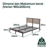 Dipan Industrial Zinus Kai DIY Bed In a Box