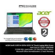 ACER Swift 5 SF514-55TA-537X 14" Touch Laptop Mist Green (i5-1135G7, 8GB, 512GB, Intel, Win11, OfficeH&amp;S)