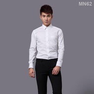 INS recommended س G2000 Men Formal Shirt Long Sleeve Regular Fit Business Formal Office Wear Lelaki 