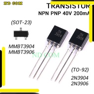 Value Shop 2N3904 2N3906 TO-92 MMBT3904 MMBT3906 SOT-23 SMD NPN PNP Transistor TR Deliver Goods Ever