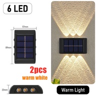 [2PC] SOLAR IP65 LED Light Up Down Outdoor Lighting Wall Light Outdoor Lamp Lampu Luar Rumah Waterpr