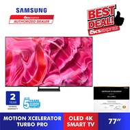 [F.ship + BRACKET] Samsung S90C OLED 4K Smart TV (77") QA77S90CAKXXM with LaserSlim Design & Motion 