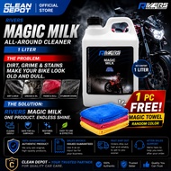 Rivers Magic Milk Motorcycle Shine 500mL Trigger Spray | 1 Liter | 1 Gallon (4L) Bike Detailer