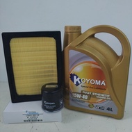 PERODUA ATIVA 1.0 TURBO , PERODUA ALZA NEW 2022year  OIL FILTER + AIR FILTER + KOYOMA 5W40 FULLY SYN