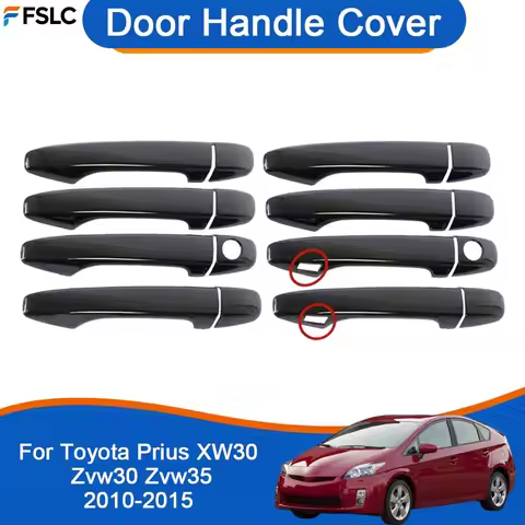 Car Decoration Door Handle Cover For Toyota Prius XW30 Zvw30 Zvw35 2010-2015 Cars Accessories Exteri