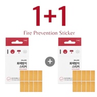 Fire Prevention Sticker 1+1 (20pcs) – Slowlab | Fluorinated Ketone Safety Labels for Power Strips & 