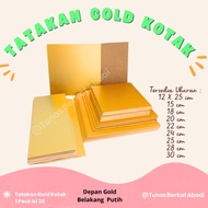 Gold Cake stand 25 cm Gold square Greyboard/ 25 cm Gold Cake Board/ 25 cm square @25 pcs