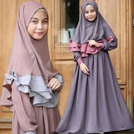Baju Raya Girl Dresses Baju Kurung Sedondon Jubah Kanak Budak Perempuan Robe Maxi Dress Clothing Baj
