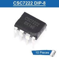 10pcs csc7222 Dip-8 CSC 7222 off-line chuyển đổi Bộ cấp nguồn chip IC ban đầu