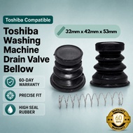 Toshiba Washing Machine Drain Valve Getah Mesin Basuh Bellow Packing Rubber Stopper Spring