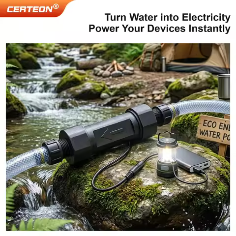 Micro Hydro Generator 5V 0.5W Water Flow Generator G1/4 Thread Mini Water Turbine Generator for Smar