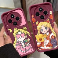 Wine Red Case for Xiaomi Redmi 14C Note 9 POCO C75 M2 Z-32 Sailor Moon