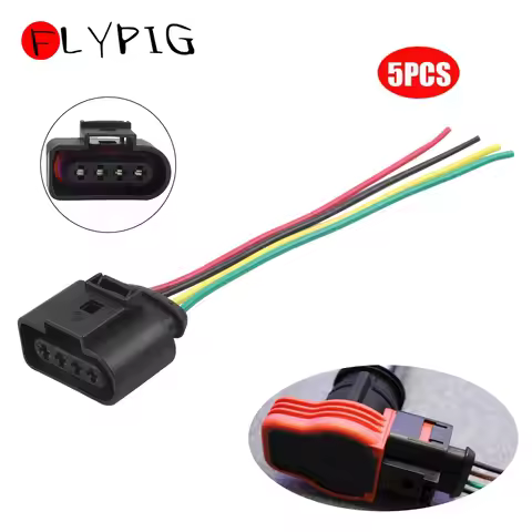 5PCS 4Pin Ignition Coil Connector Wire Harness Plug for Audi A3 A4 A5 A6 A8 Q5 Q7 R8 S4 S5 S6 VW SKO