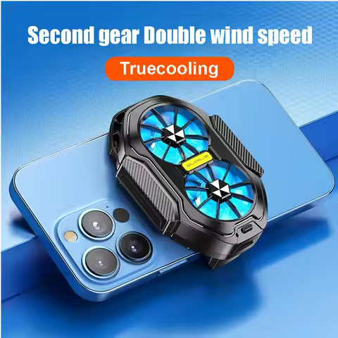 FS01 600mAh Dual Fan Rechargeable Phone Cooler Radiator Long Lasting Stronger Cooling Air Cooling fo