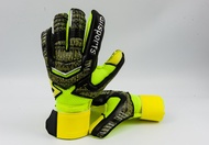 Full Latex Goalkeeper Gloves with Removable Fingersave Protection Emulsion Soccer Football Goalie Gl