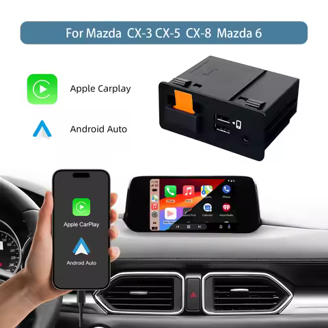 Carplay Android Auto OEM Hub Retrofit Kit for Mazda, Carplay Adapter Compatible with Mazda 2/3/6/CX3