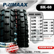 TRAIL TYRE/SEMI TREL/CROSS SK 68 PRIMAAX Ring 17 18 21 AVAILABLE IN SIZES 2.50-17 2.75-17 3.00-17 3.