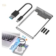 YXA Thin 2 5 Inch to USB C 3 Enclosure for 7mm 9 5mm 6Gbps Transfer Speed OS Compatible