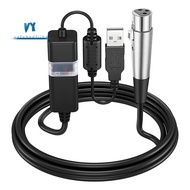XLR to USB Cable Recording Cable USB to Microphone XLR Cable USB to XLR Coaxial Cable Adapter Cable