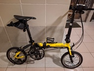 Dahon K3 3速摺疊單車 黃黑色