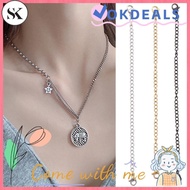 SK Durable Necklace Bracelet Lobster lock 6'' DIY Extender /Safety Chain Extender 3'' Gold Silver Bl