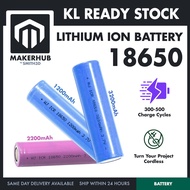 3.7V 18650 Battery Rechargeble Li-Ion Battery 1200mAh 2200mAh 3200mAh Flat Top