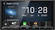 Kenwood DMX907S 6.95" Capacitive Touch Panel Digital multimedia receiver with Bluetooth &amp; HD Radio (does not play CDs) | With Apple CarPlay and Android Auto