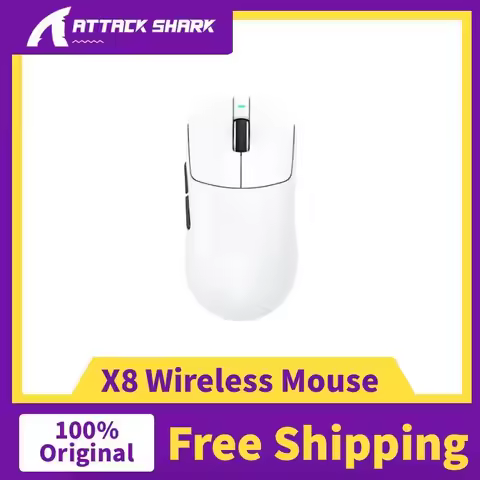 ATTACK SHARK X8PRO X8Ultra 8k Wireless Mouse PAW3395/3950 26k/30DPI 500mAh 1k Wired X8SE X8Plus Gami