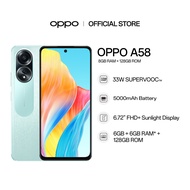 OPPO A58 Smartphone | 8GB RAM + 128GB ROM | 33W SUPERVOOC | 5000mAh Battery | 6.7" FHD+ Sunlight Display