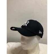 New Era 39Thirty NY Yankees White Logo Black Cap (M/L)