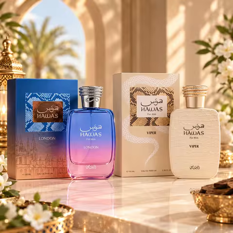 RASASI Hawas London 100ml + RASASI Hawas Viper 100ml EDP Long Lasting Oriental Woody Fragrance Gift 