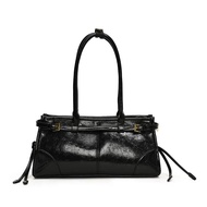 Halloween LEFTSIDE PU Leather Underarm Bag Lady Shoulder Bag Women 2024 Winter New Fashion Y2K Tote 