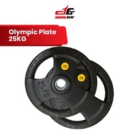 Desire Gym Olympic Rubber Weight Plate Set 2 x 25kg Weight Lifting Plate