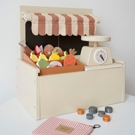 Children's Wooden Educational Toys Farmers' Market Small Sales Department Play House Toys Small Shop