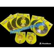 PROTAPER 415 LC135 Y15 RXZ Y125 SRL CHROME GOLD SPROCKET FULL PENUH REAR FRONT 4 LUBANG SPOCKER BELA