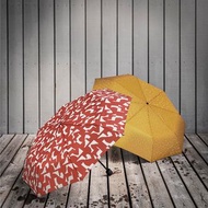IKEA KNALLA 折疊式雨傘［銘黃/赭紅］🌂