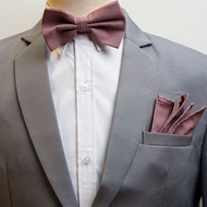 Houseofcuff Bowtie Pocket Square Handkerchief Mauve A46