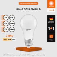 OSRAM Bóng Đèn LED Bulb 3W 5W 7W 9W 12W 14W Đuôi E27 | 3 Màu Ánh Sáng: Trắng – Vàng – Trung Tính | S