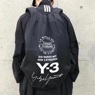 Adidas Y-3 YOHJI YAMAMOTO 聯名 暗黑 輕便大容量 雙肩背包