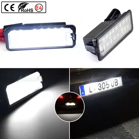 2x Led License Plate Light 35D 943 021A 1K8943021C For VW GTi Golf 4 5 6 7 MK4 MK5 MK6 MK7 Passat B7