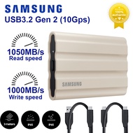 Gai โล่ T7 SSD แบบพกพา T7 Samsungฮาร์ดดิสก์1TB 500GB 2TB 4TB โซลิดสเตทไดรฟ์สัมผัส T7ภายนอก Type-C US