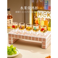 Kawashimaya Mini White Wine Glass Glass Small Glass Household Cute shot Glass One Sip Glass One Shoc