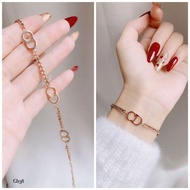Titanium stainless steel anti-rust cd bracelet Wanita