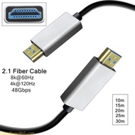 Love 8K Fiber Optically HDTV Cable Long Active HDTV 2 1 Cable 48Gbps Fast Speed 8K 60Hz for Laptop P