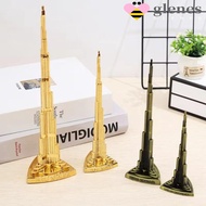 GLENES Alloy Burj Khalifa Tower Figurine, Exquisite Cartoon Burj Khalifa Tower Statue, Cabinet Entra