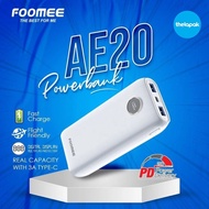 Powerbank 20000Mah Foomee Ae20 Power Bank 3 Output Fast Charging 22.5W