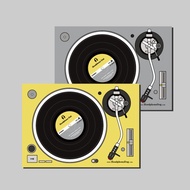 黑膠唱盤明信片卡片x2入+唱盤造型封套組-Pantone色票